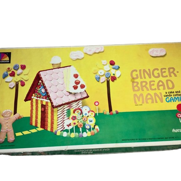 Selchow and Righter Company Toys Vintage Gingerbread Man Board Game